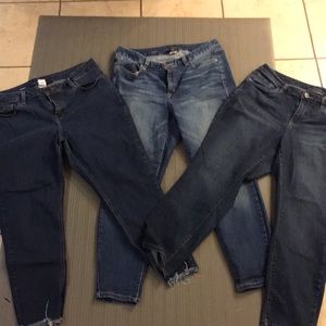 Lot of 3 Lane Bryant skinny Jeans!